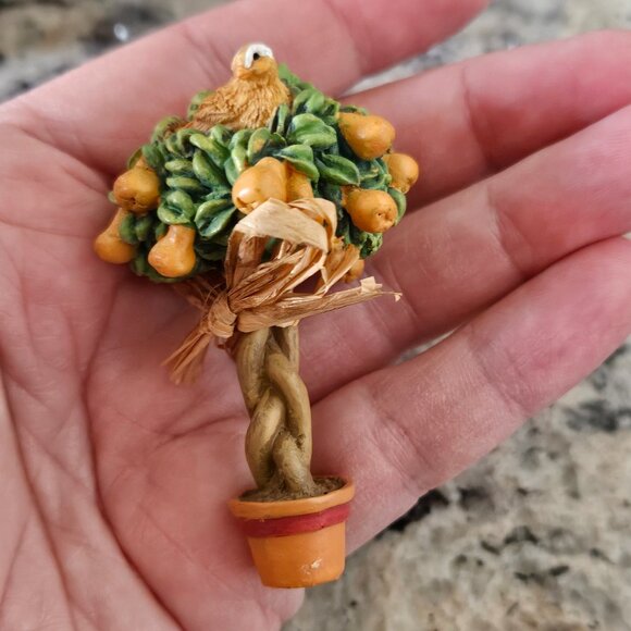 NIB CARLTON CARDS PARTRIDGE IN A PEAR TREE 12 DAYS OF CHRISTMAS HOLIDAY ORNAMENT - Picture 8 of 12